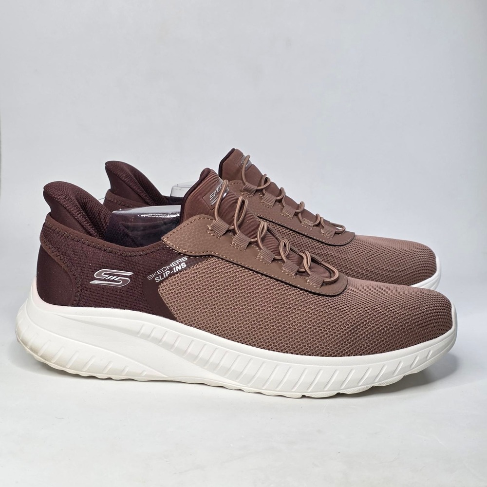 Skechers BOBS Sport Squad Chaos Sneakers Men's 11 Chocolate Brown Slip-Ins Shoes
